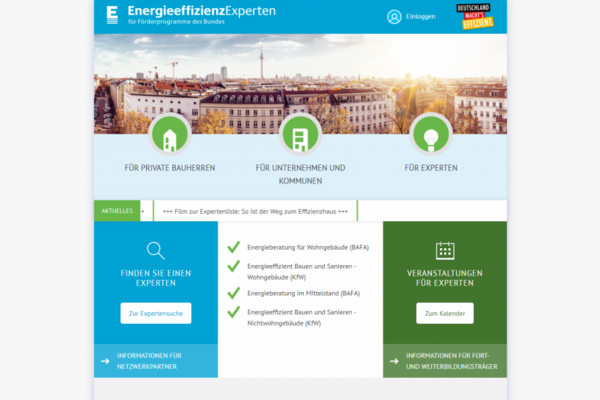 EnergieeffizienzExperten für Förderprogramme des Bundes
