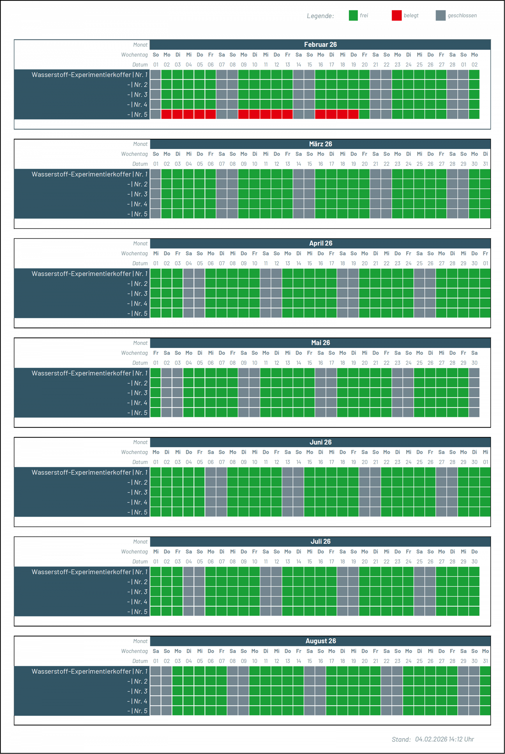 2026 02 01 Belegungskalender 2026 02 01 Belegungskalender