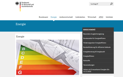 Förderwegweiser des Bundesamts für Wirtschaft und Ausfuhrkontrolle © BAFA